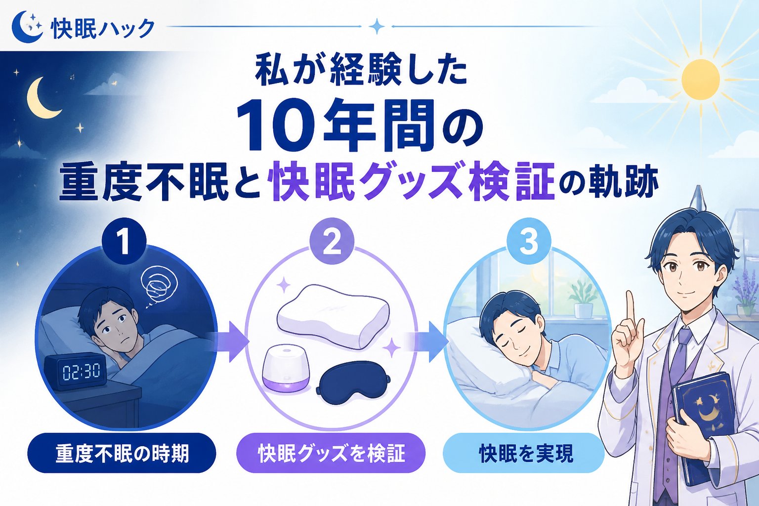 快眠グッズ 私が経験した10年間の重度不眠と快眠グッズ検証の軌跡
