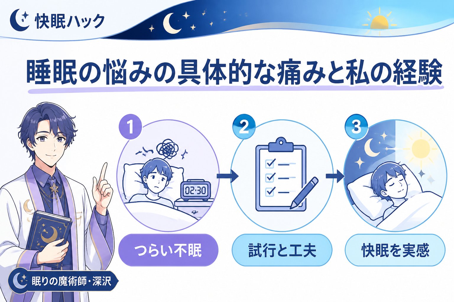 睡眠改善 睡眠の悩みの具体的な痛みと私の経験