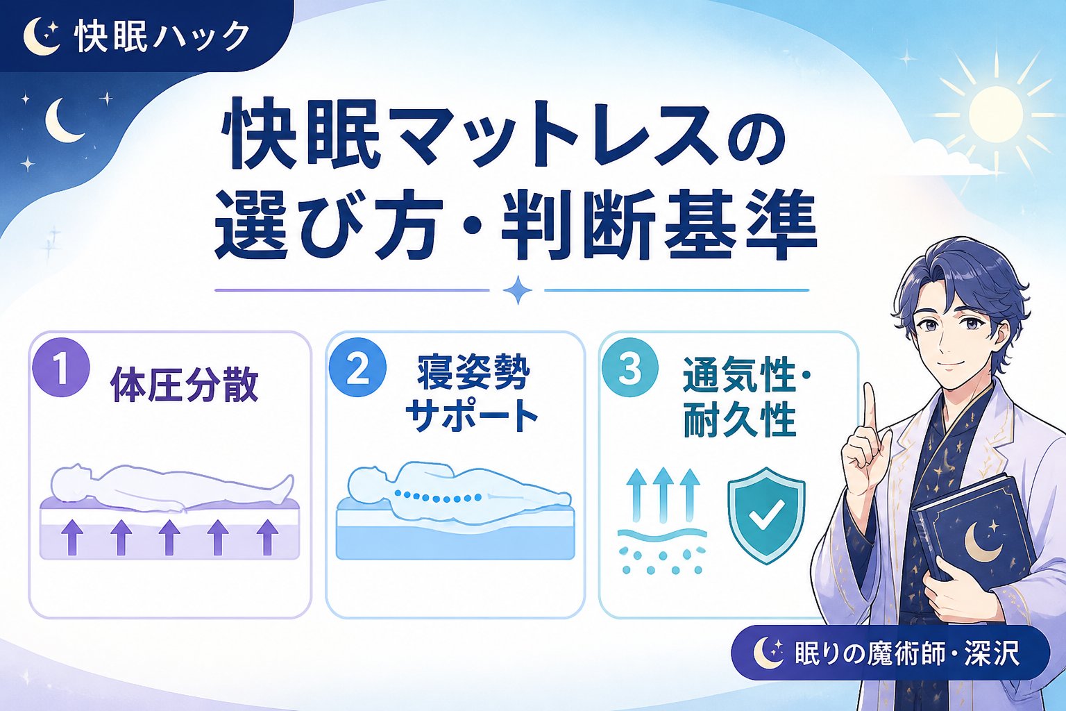 マットレス・快眠 快眠マットレスの選び方・判断基準
