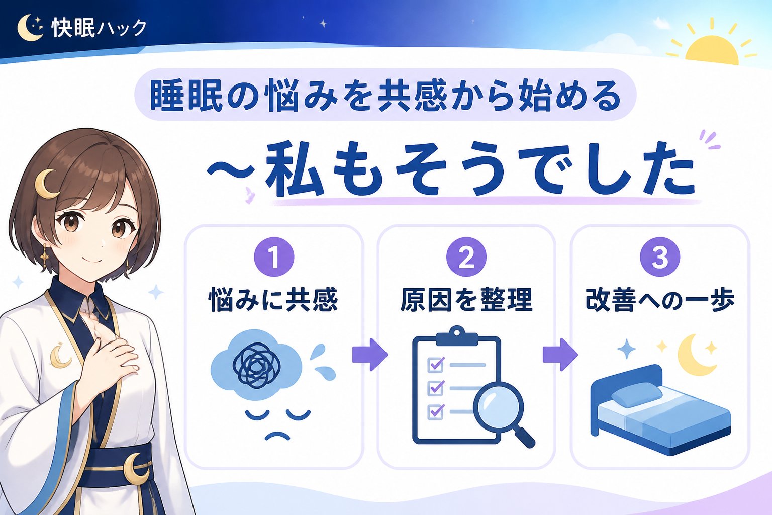 マットレス・快眠 睡眠の悩みを共感から始める～私もそうでした