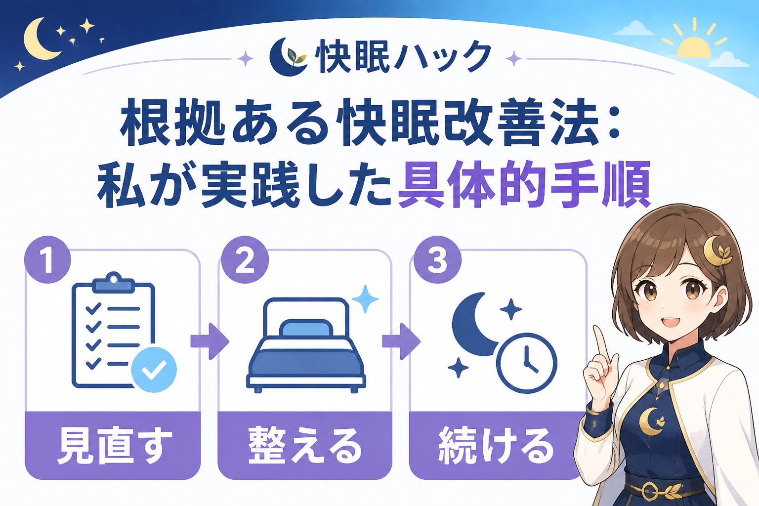 睡眠改善 根拠ある快眠改善法：私が実践した具体的手順
