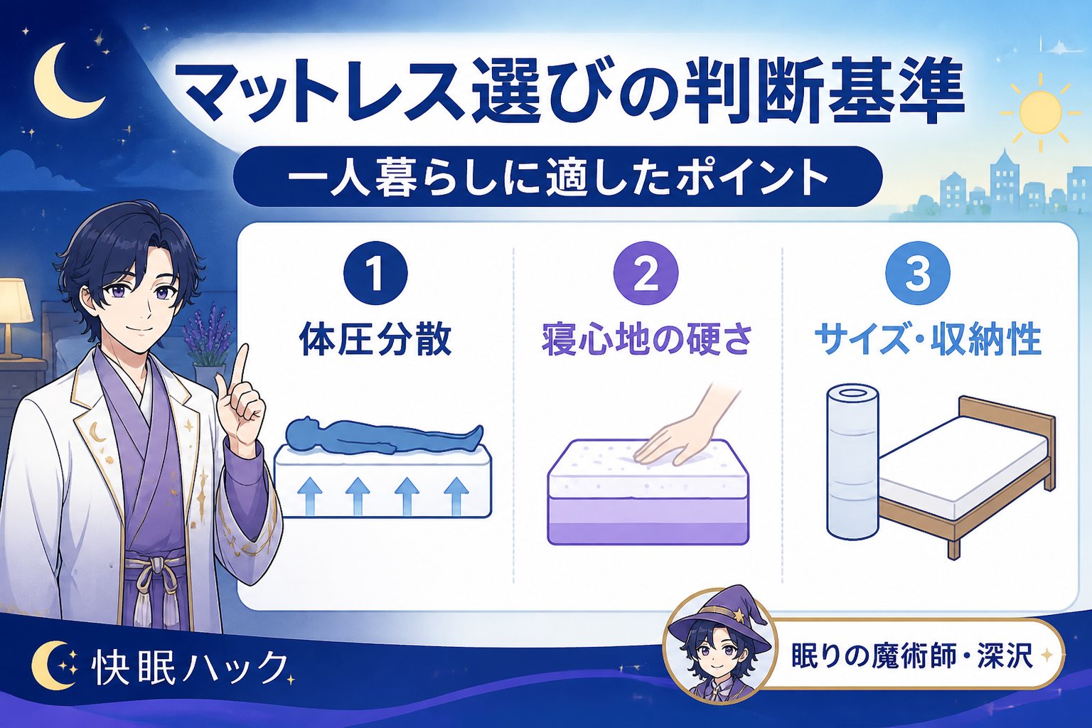 マットレス・快眠 マットレス選びの判断基準｜一人暮らしに適したポイント