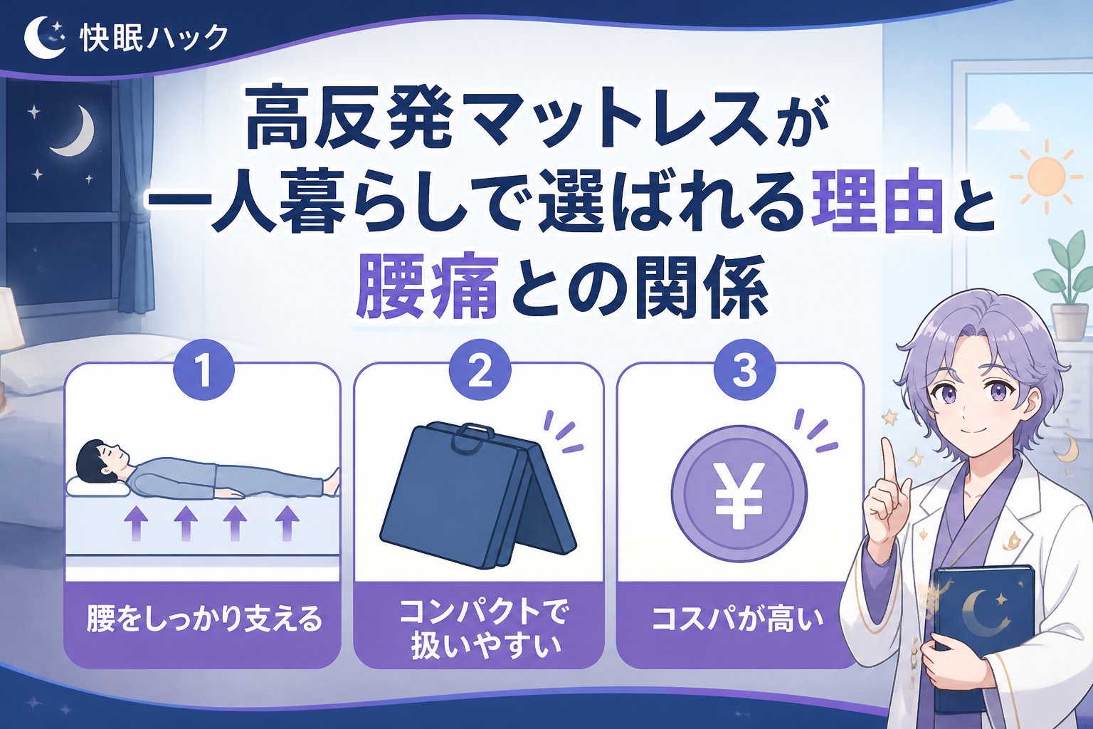 マットレス・快眠 高反発マットレスが一人暮らしで選ばれる理由と腰痛との関係