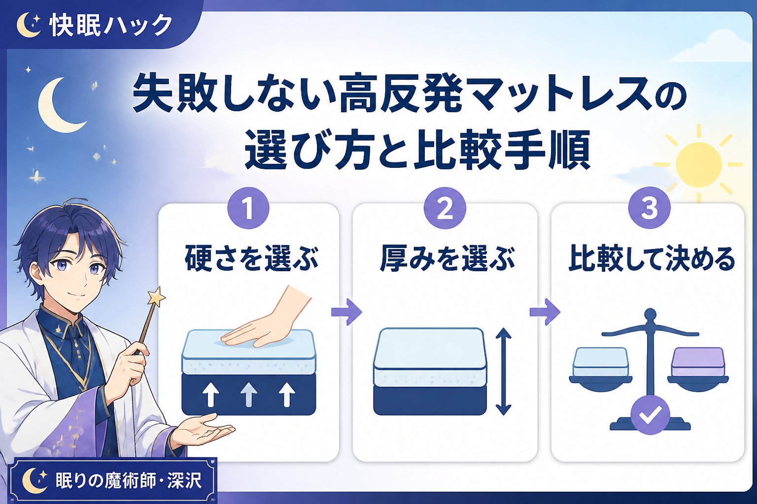 マットレス・快眠 失敗しない高反発マットレスの選び方と比較手順
