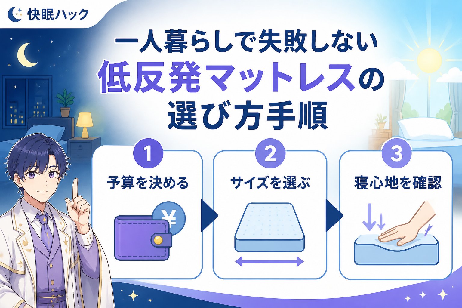 マットレス・快眠 一人暮らしで失敗しない低反発マットレスの選び方手順