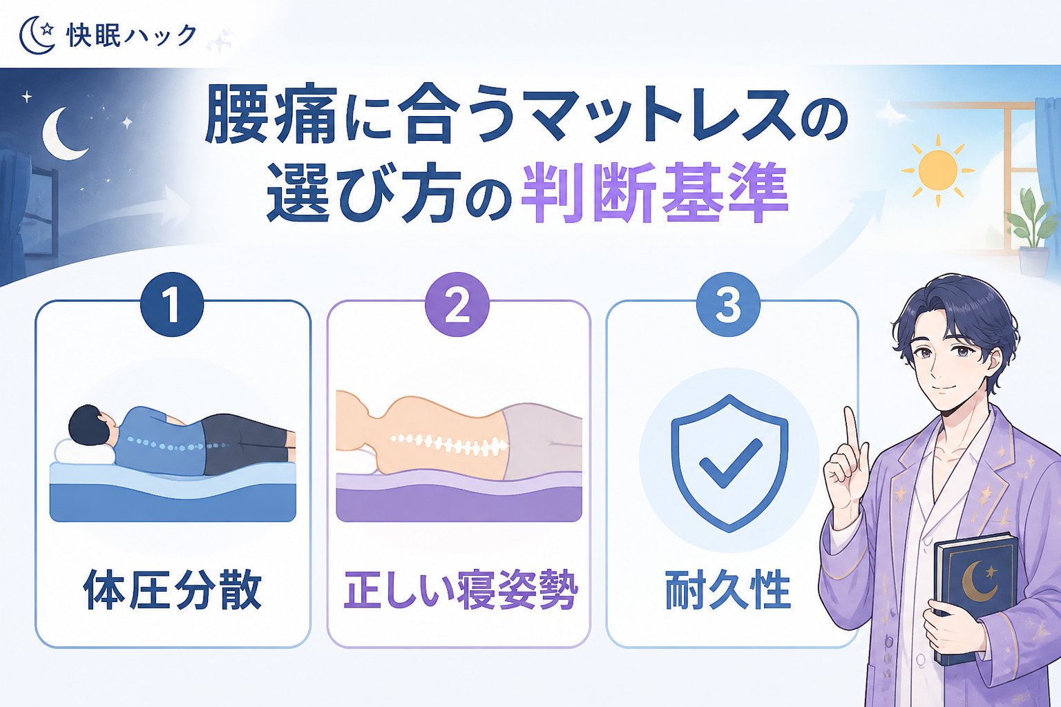 マットレス・快眠 腰痛に合うマットレスの選び方の判断基準