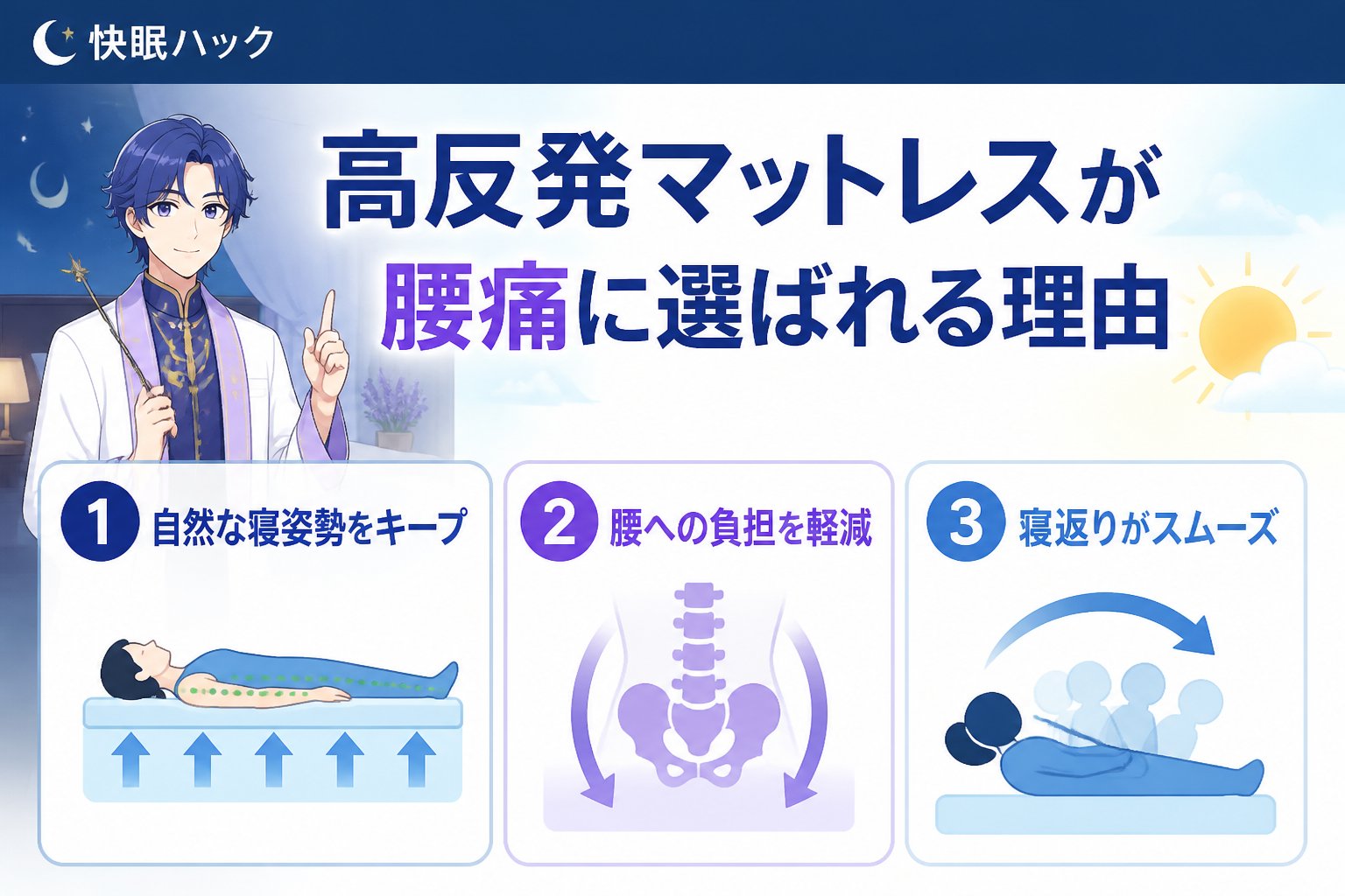 マットレス・快眠 高反発マットレスが腰痛に選ばれる理由