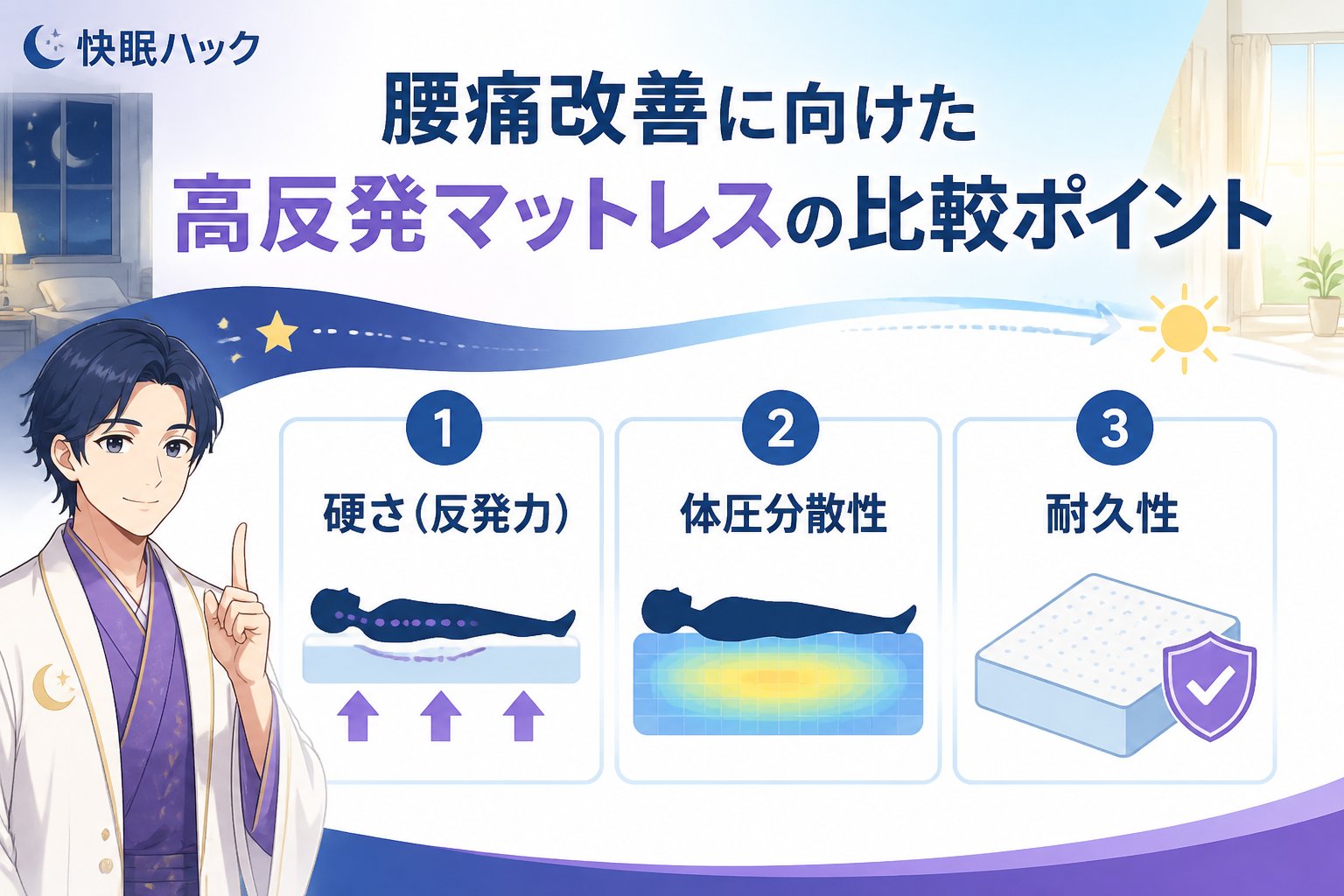 マットレス・快眠 腰痛改善に向けた高反発マットレスの比較ポイント