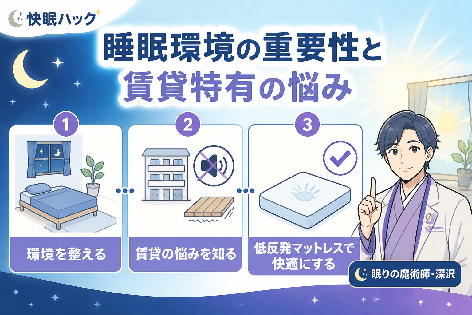 マットレス・快眠 睡眠環境の重要性と賃貸特有の悩み
