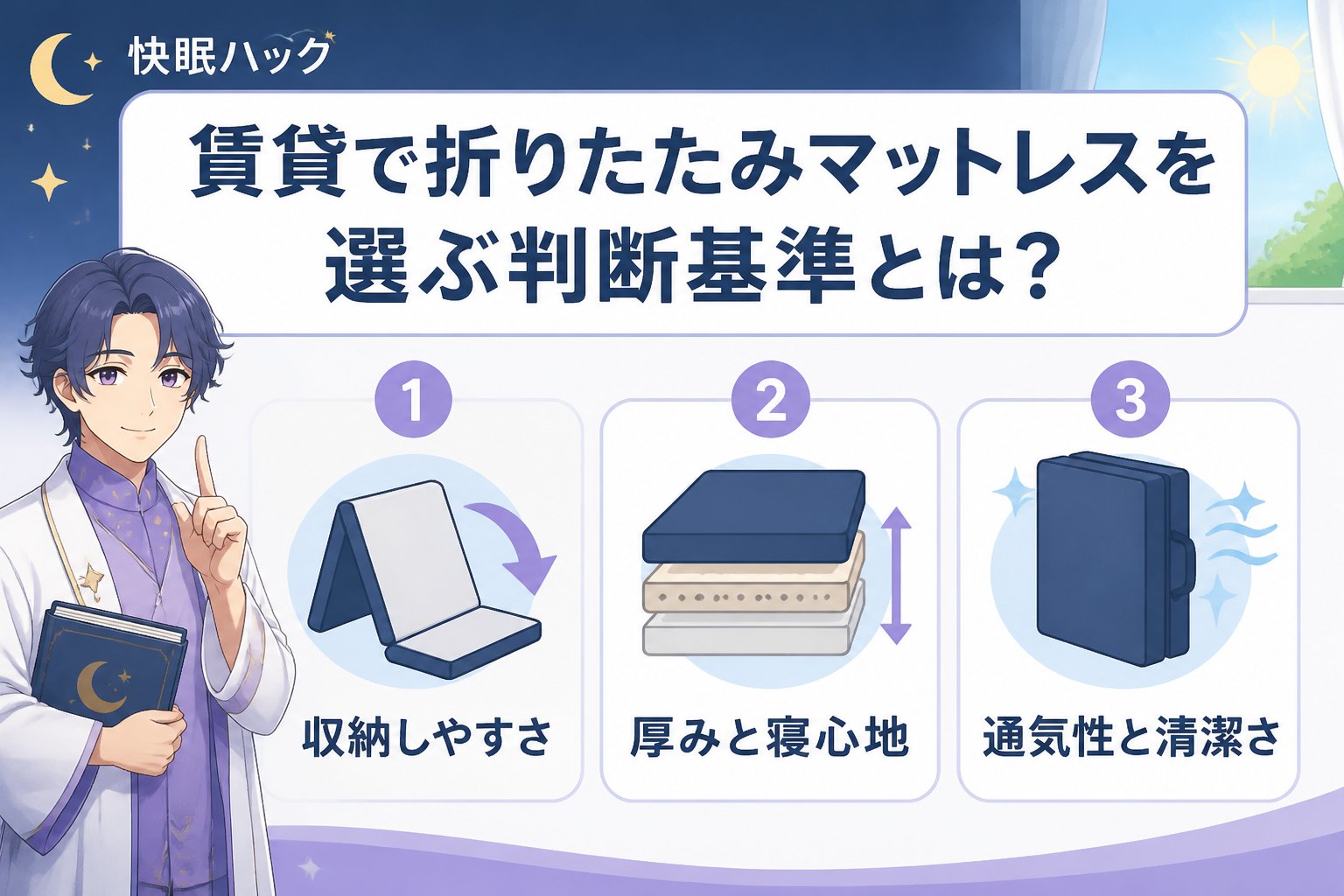 マットレス・快眠 賃貸で折りたたみマットレスを選ぶ判断基準とは?