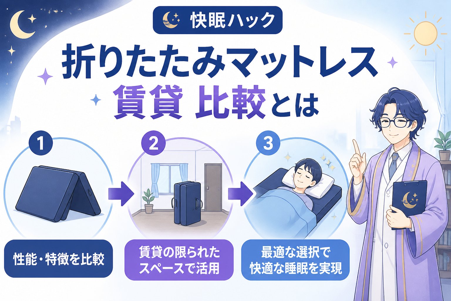 マットレス・快眠 折りたたみマットレス 賃貸 比較とは、賃貸住宅の限られたスペースで快適な睡眠を実現するために、折りたたみ式マットレスの性能や特徴を比較し、最適な選択をすることを指します。
