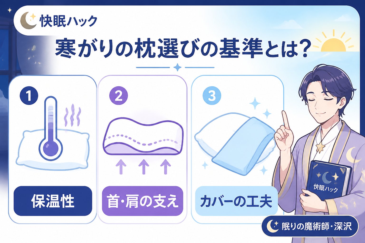 寝具 寒がりの枕選びの基準とは？