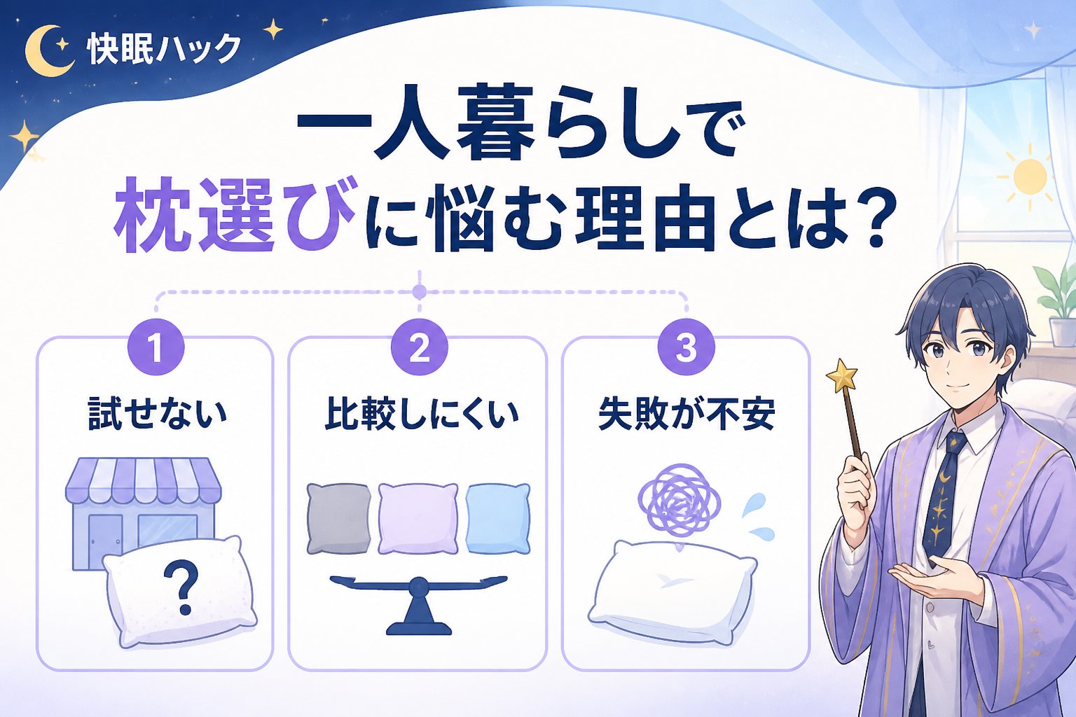 寝具 一人暮らしで枕選びに悩む理由とは?