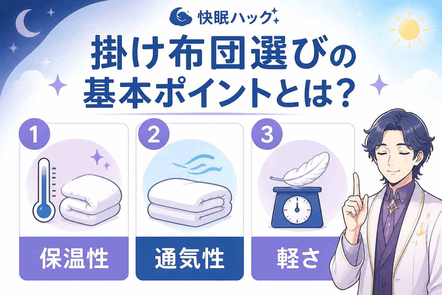 寝具 掛け布団選びの基本ポイントとは？