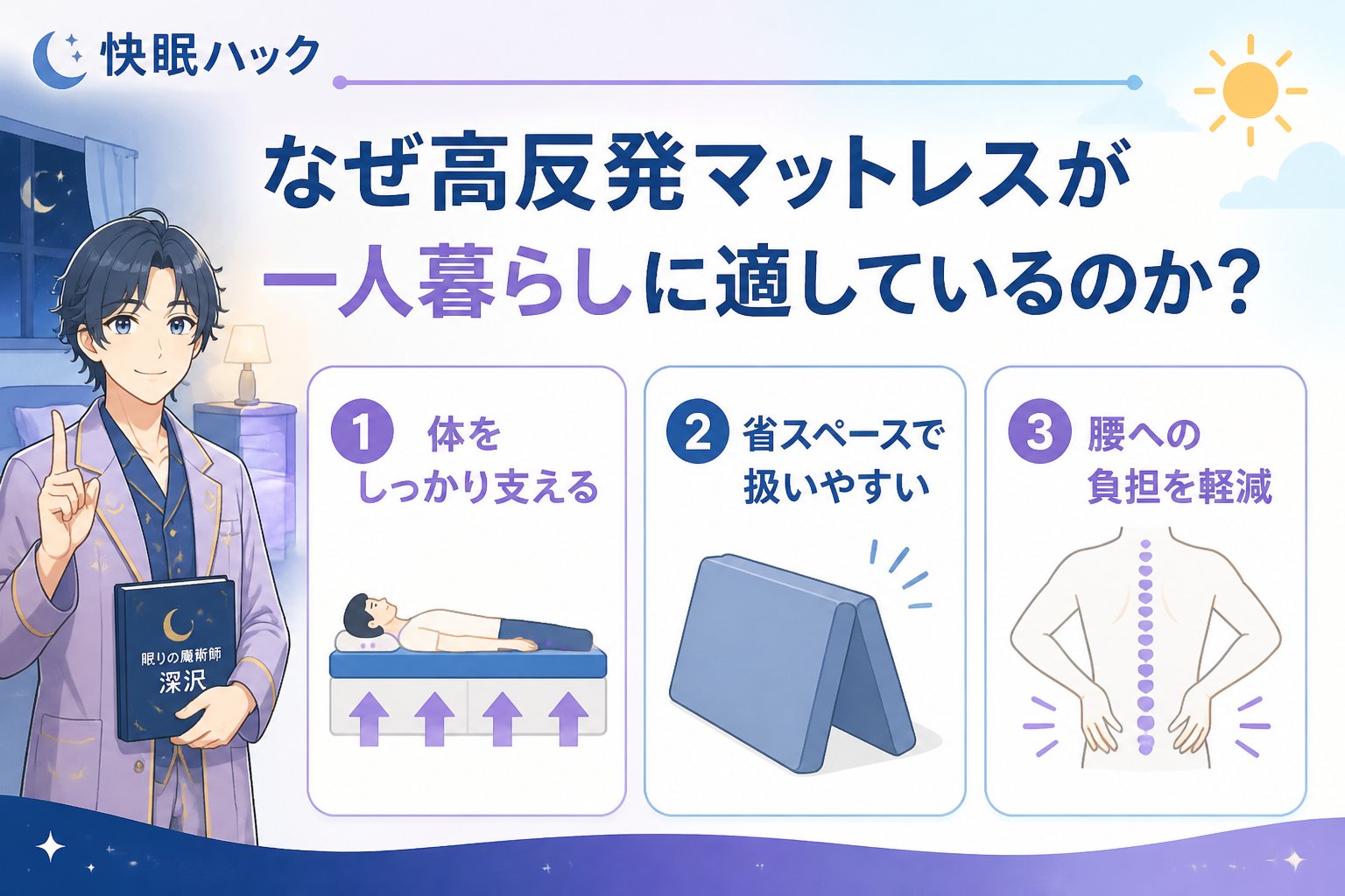 マットレス・快眠 なぜ高反発マットレスが一人暮らしに適しているのか?