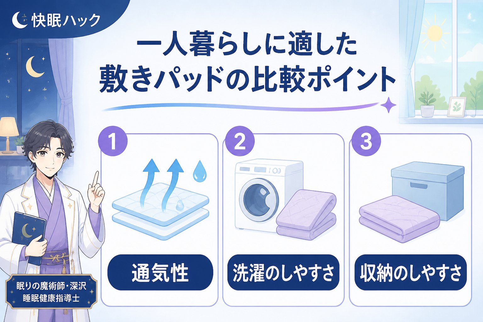 寝具 一人暮らしに適した敷きパッドの比較ポイント