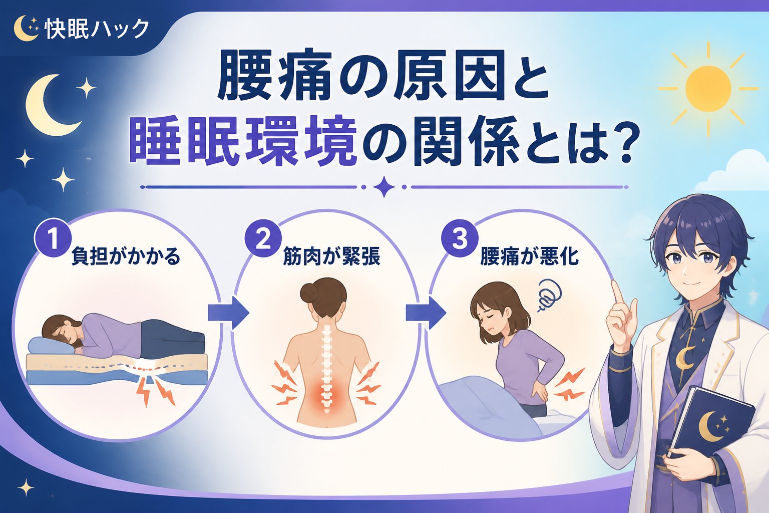 マットレス・快眠 腰痛の原因と睡眠環境の関係とは?