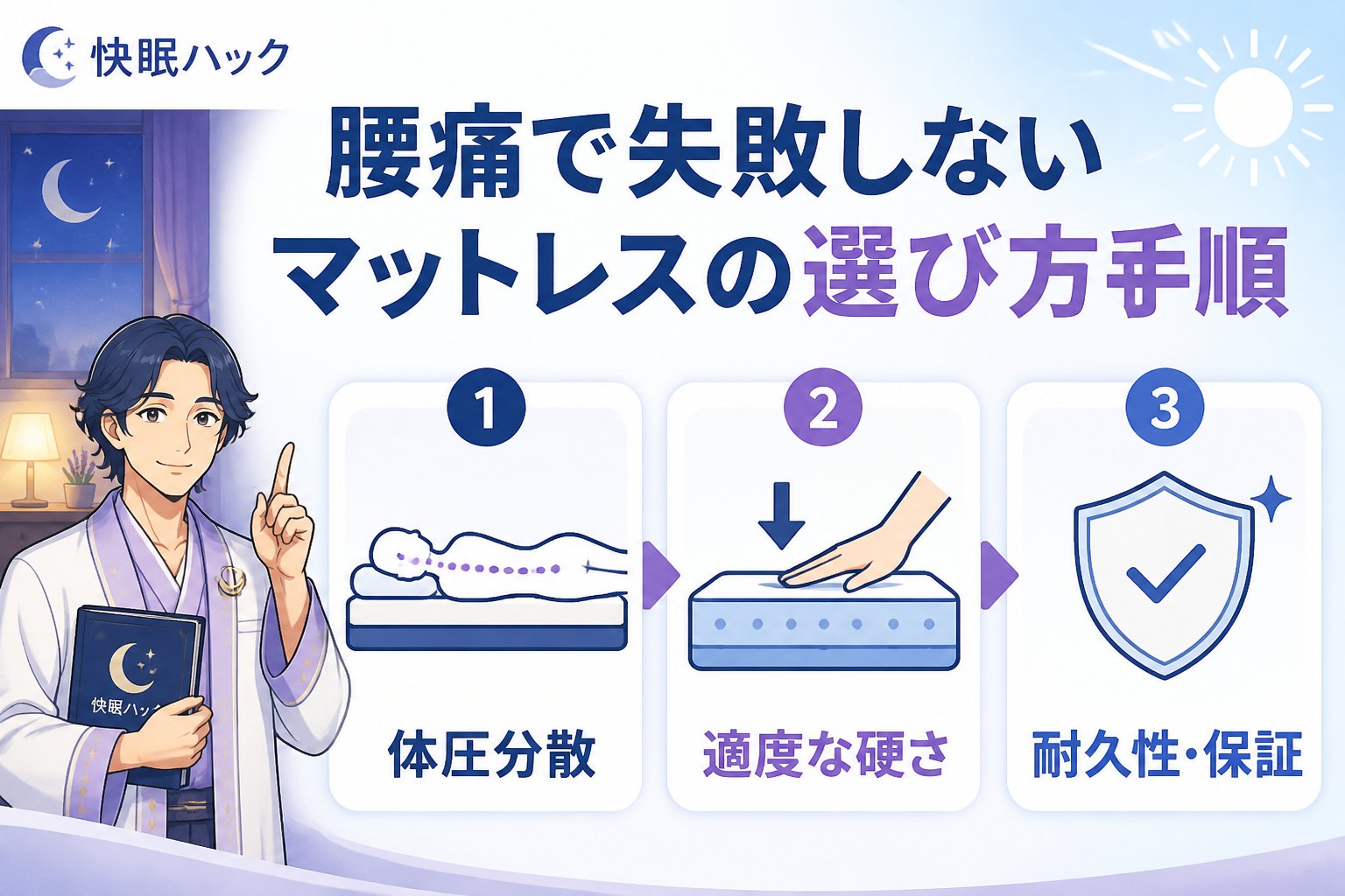 マットレス・快眠 腰痛で失敗しないマットレスの選び方手順
