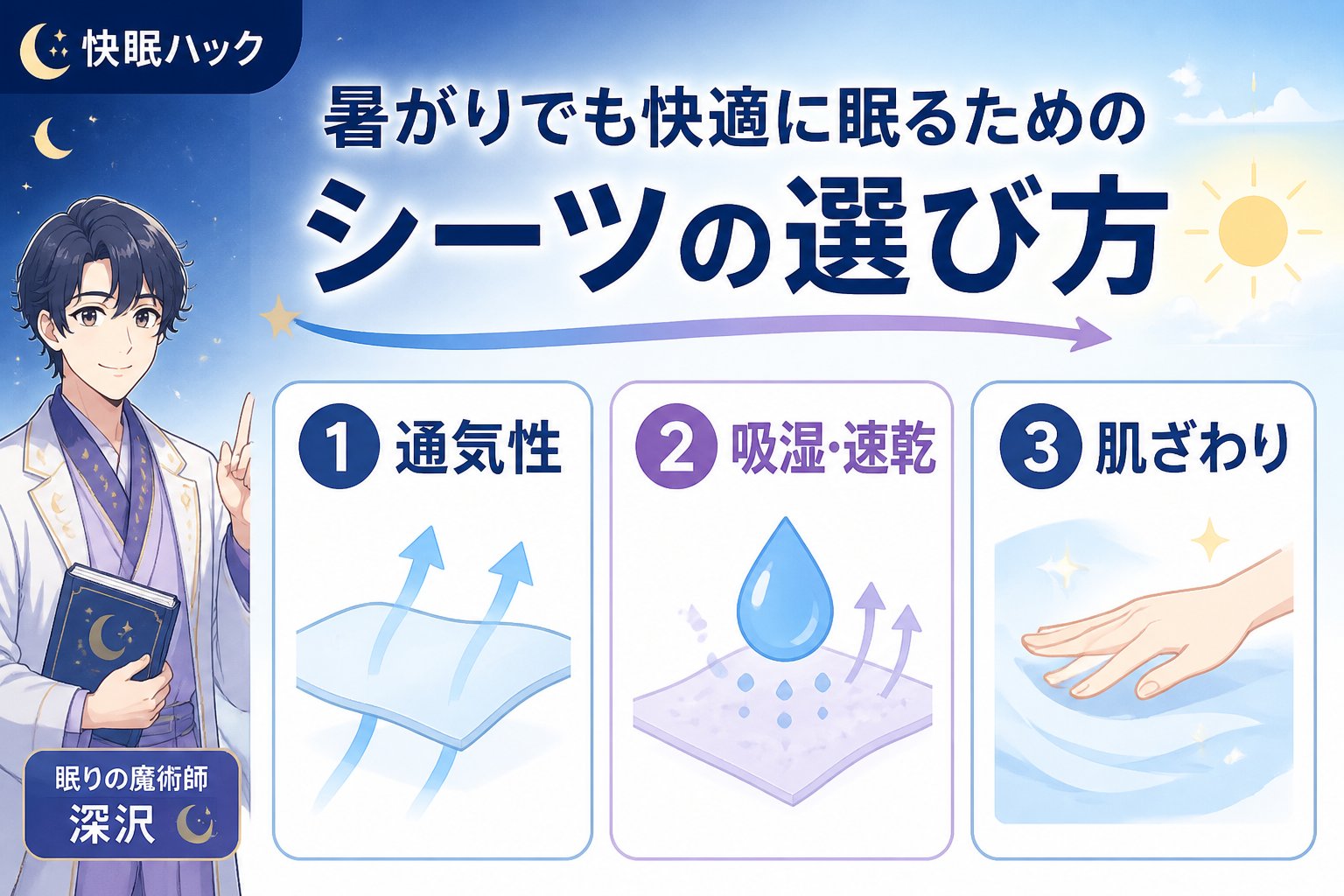 寝具 暑がりでも快適に眠るためのシーツの選び方