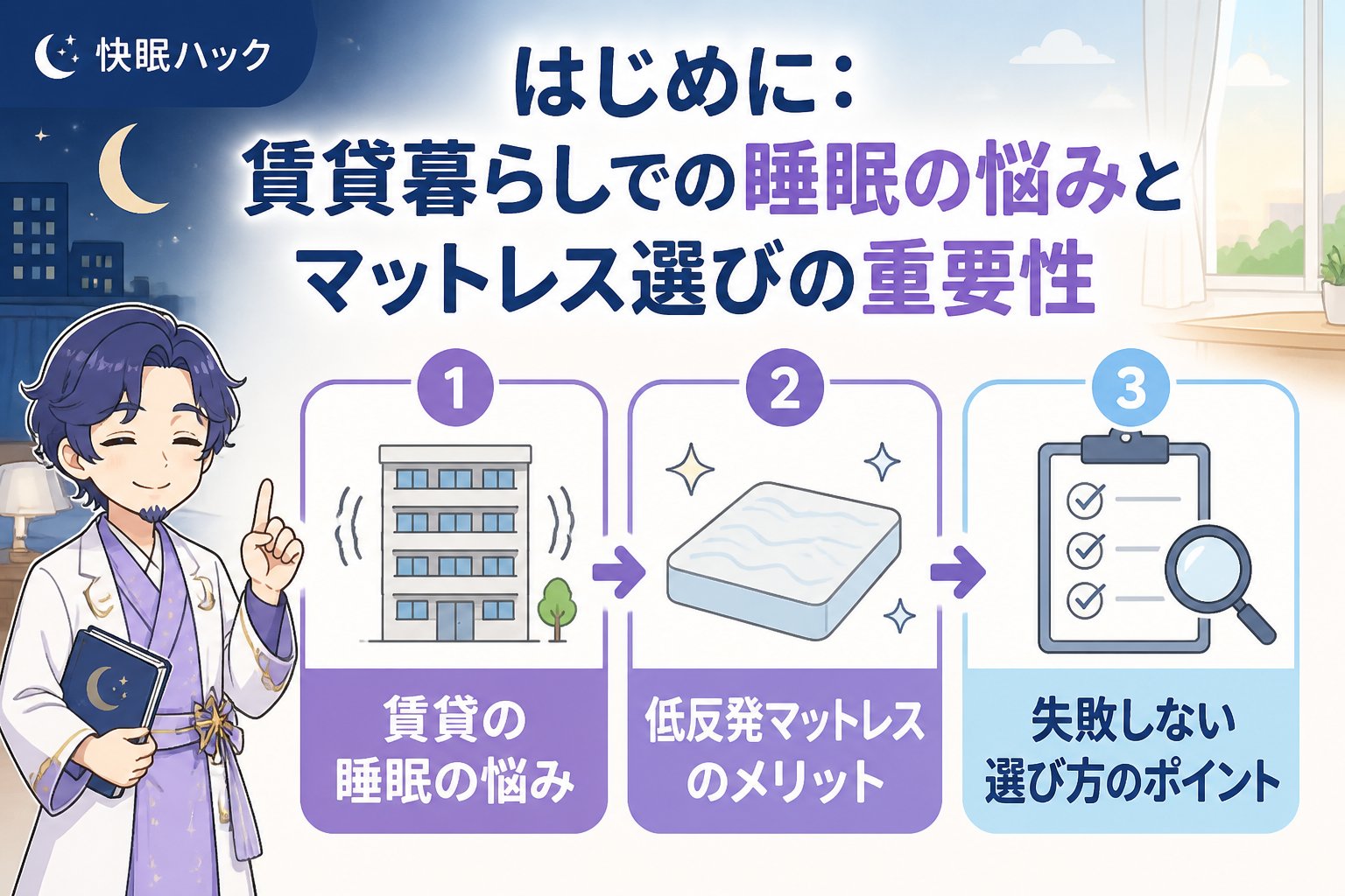 マットレス・快眠 はじめに：賃貸暮らしでの睡眠の悩みとマットレス選びの重要性