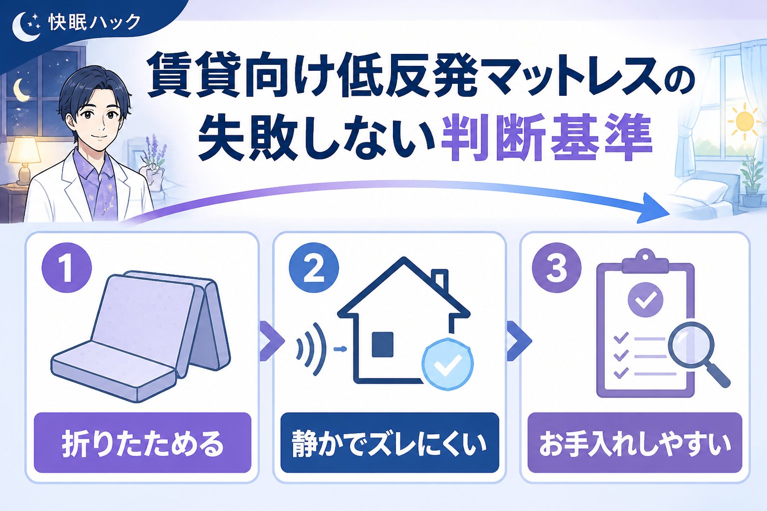 マットレス・快眠 賃貸向け低反発マットレスの失敗しない判断基準