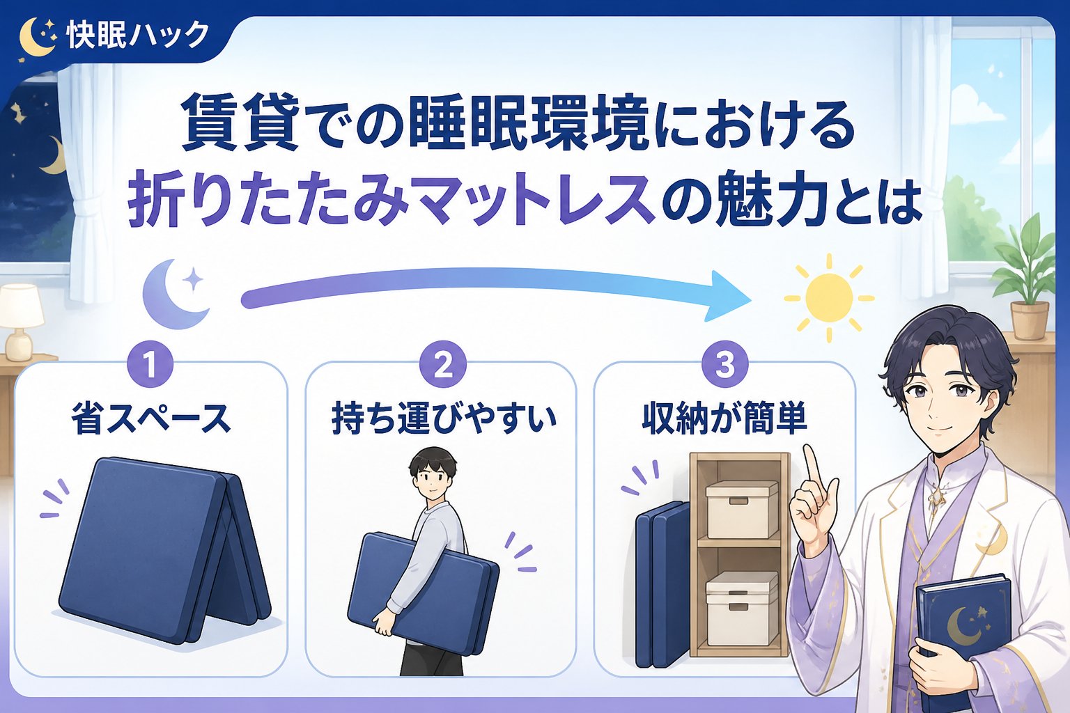 マットレス・快眠 賃貸での睡眠環境における折りたたみマットレスの魅力とは