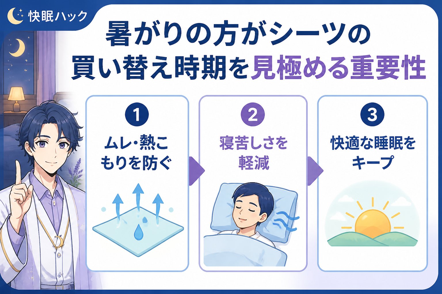 寝具 暑がりの方がシーツの買い替え時期を見極める重要性
