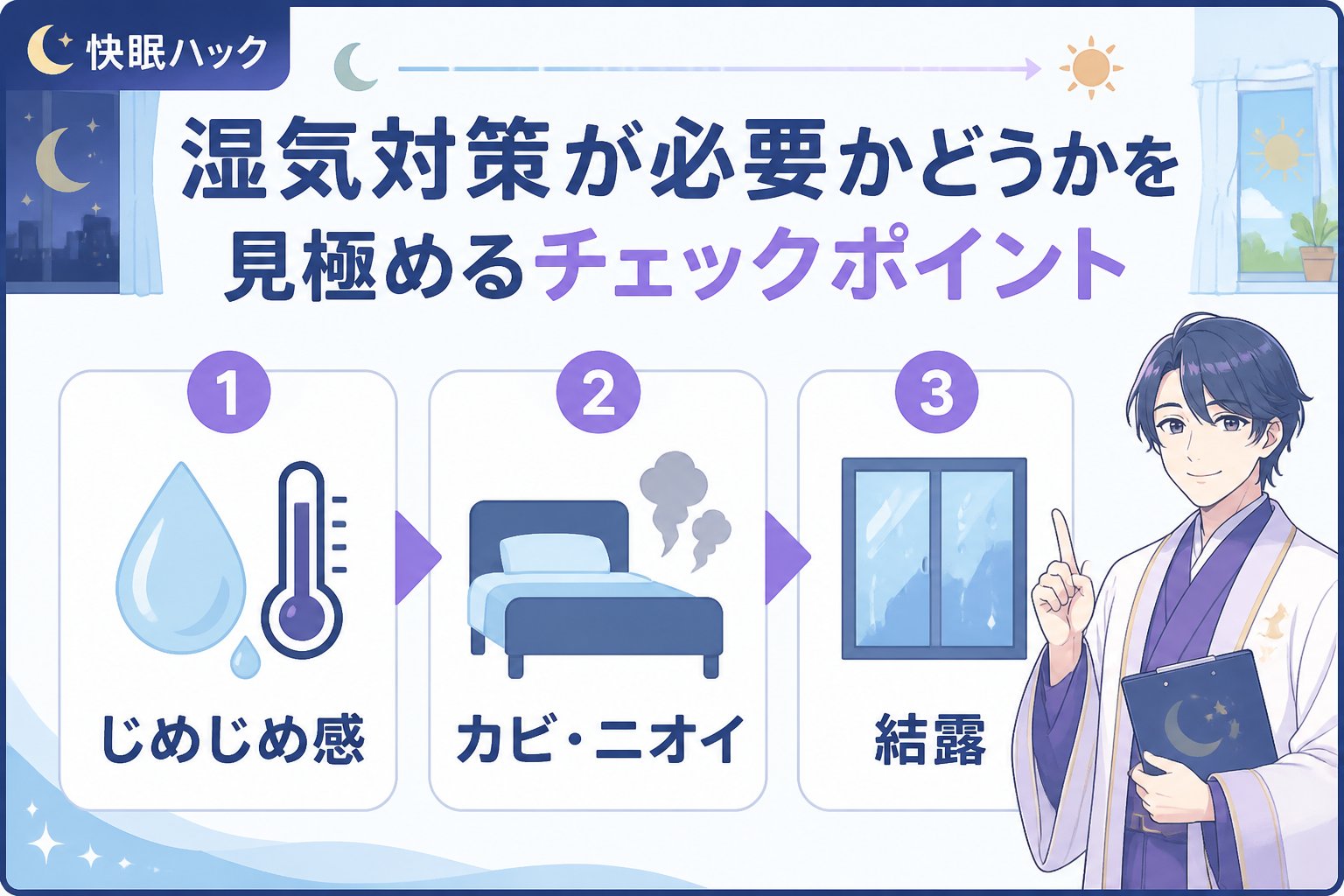 睡眠改善 湿気対策が必要かどうかを見極めるチェックポイント