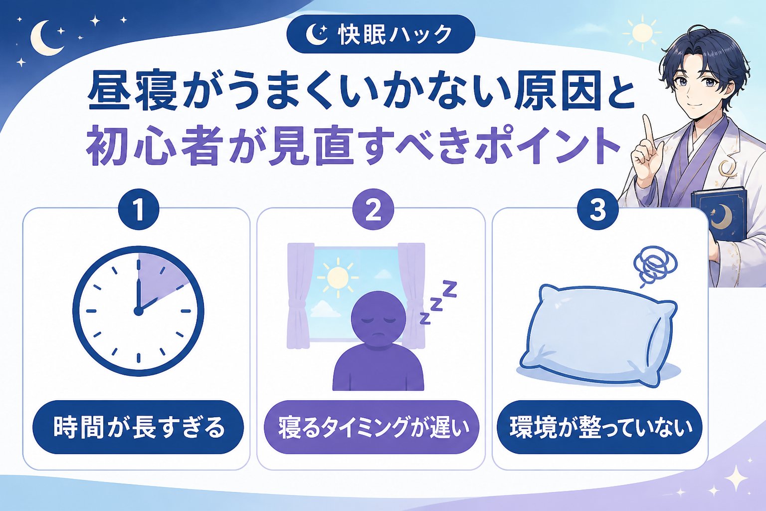 快眠グッズ 昼寝がうまくいかない原因と初心者が見直すべきポイント