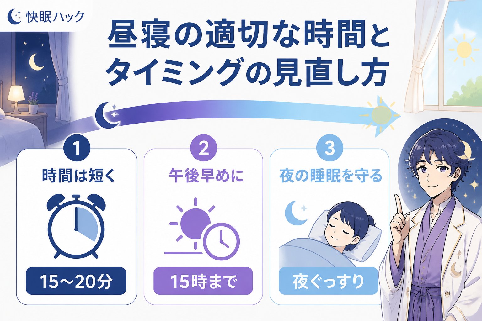 快眠グッズ 昼寝の適切な時間とタイミングの見直し方