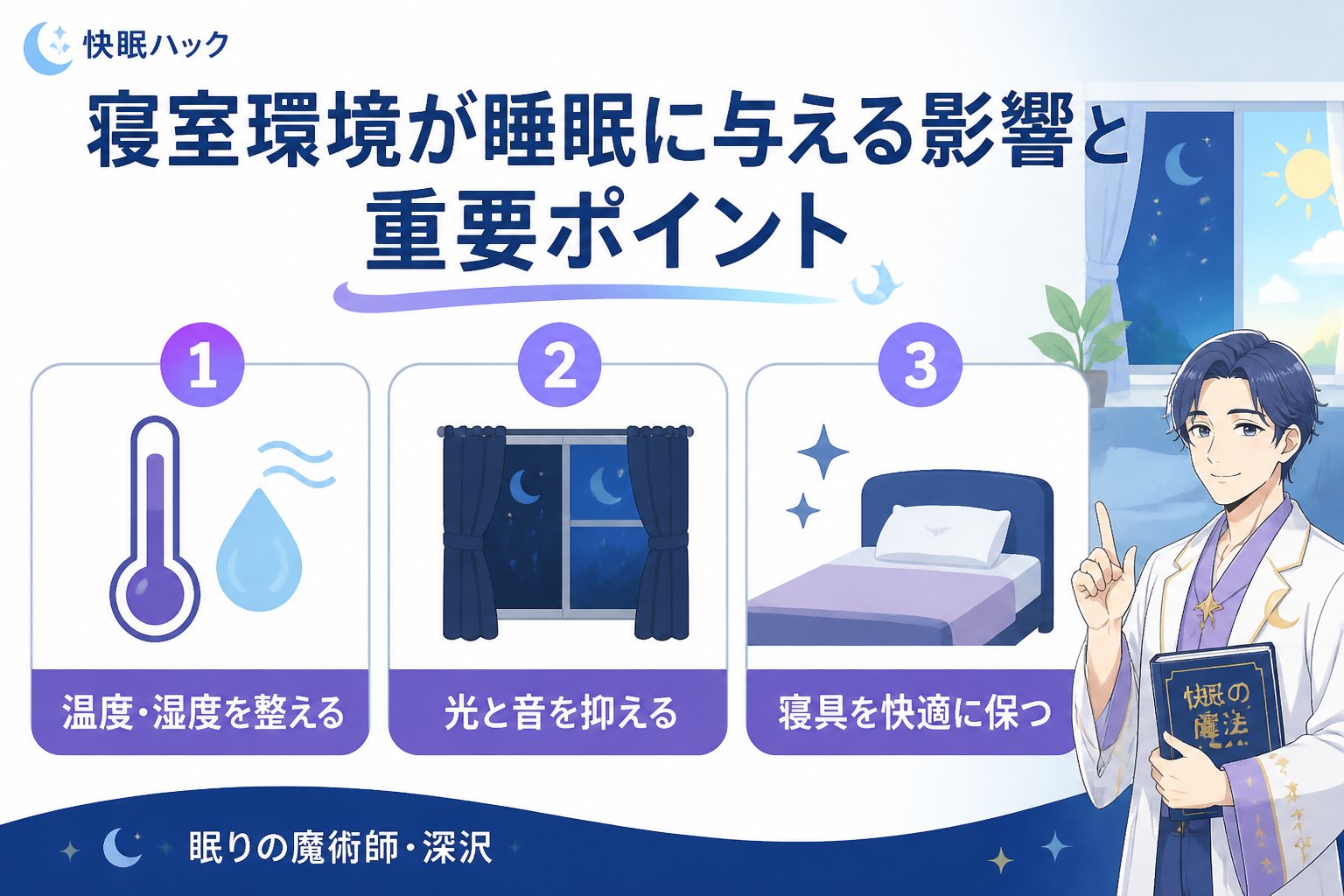 睡眠改善 寝室環境が睡眠に与える影響と重要ポイント