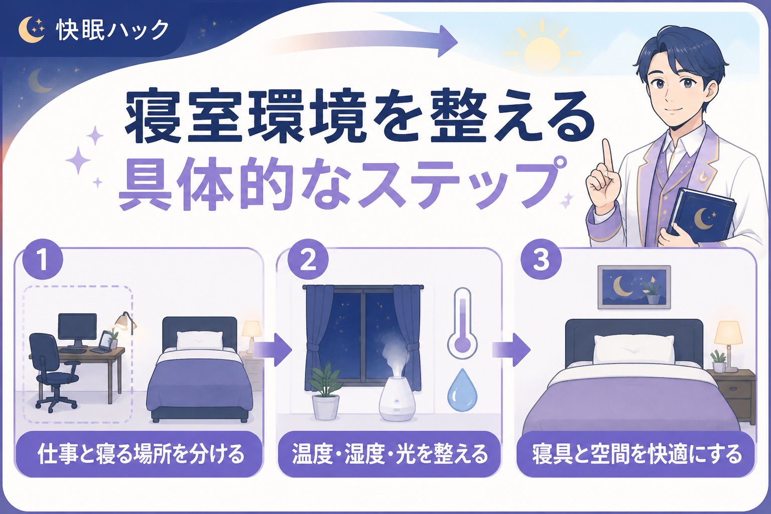 睡眠改善 寝室環境を整える具体的なステップ