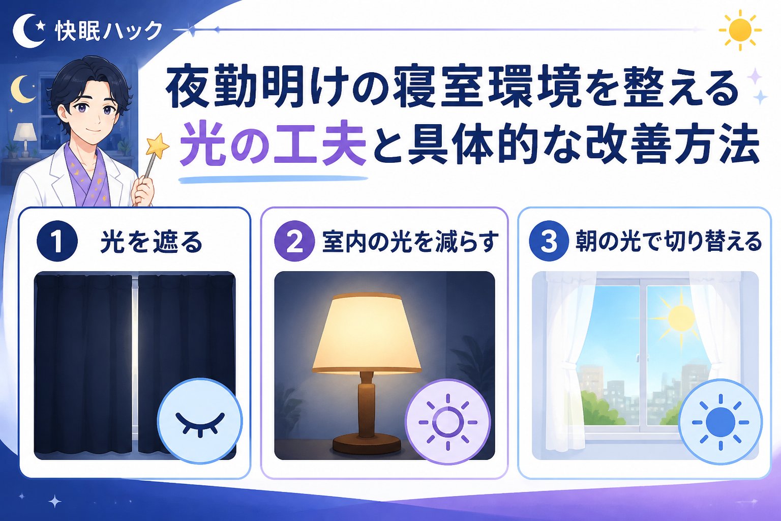 睡眠改善 夜勤明けの寝室環境を整えるための具体的なチェックリスト