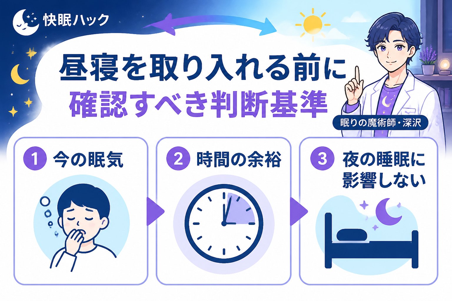 快眠グッズ 昼寝を取り入れる前に確認すべき判断基準