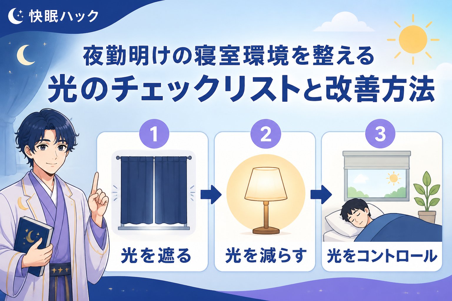 睡眠改善 夜勤明けに感じる眠りの悩みとは