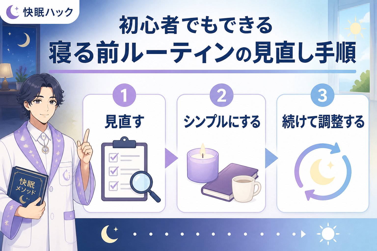 快眠グッズ 初心者でもできる寝る前ルーティンの見直し手順