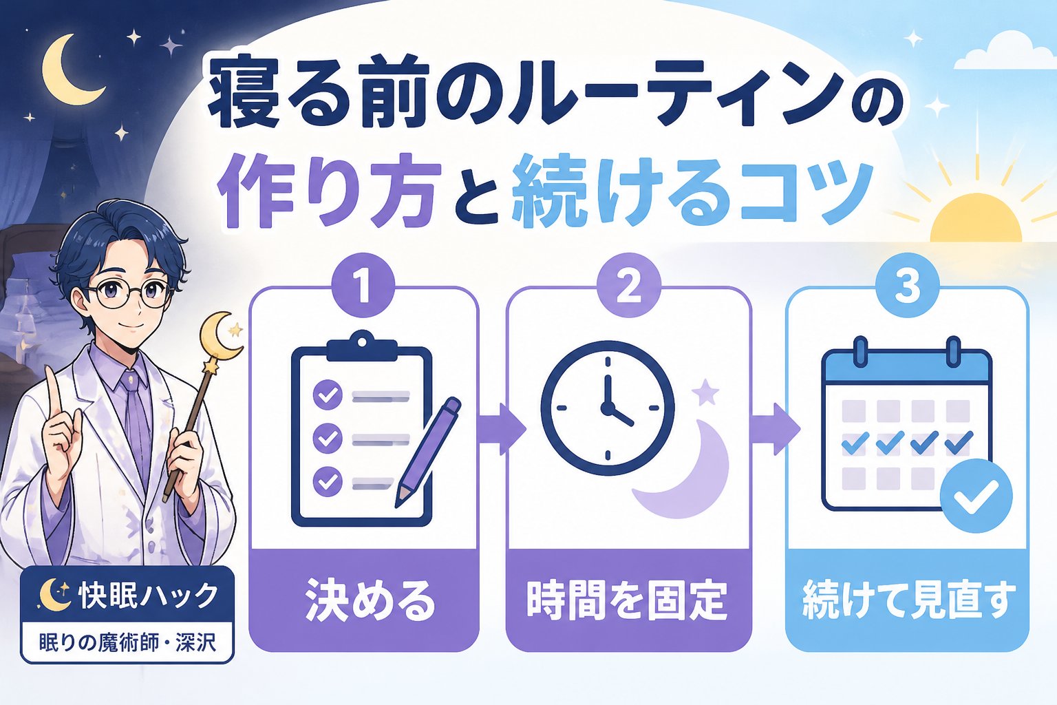 快眠グッズ 寝る前のルーティンの作り方と続けるコツ