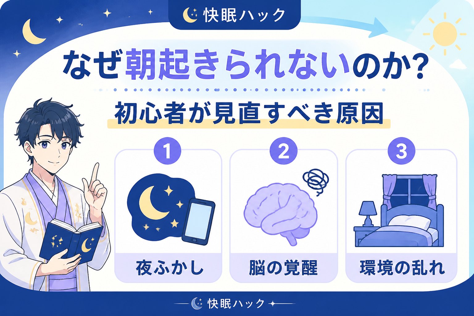 快眠グッズ なぜ朝起きられないのか?初心者が見直すべき原因