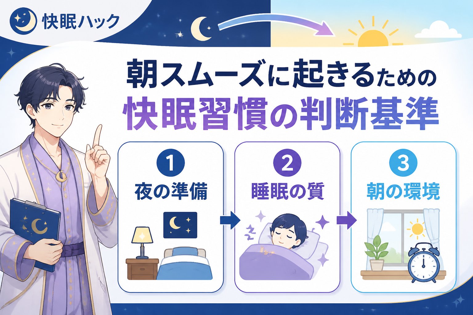 快眠グッズ 朝スムーズに起きるための快眠習慣の判断基準