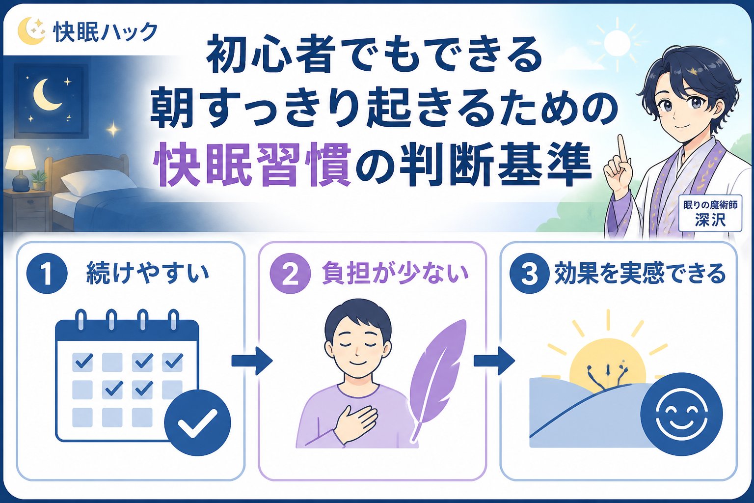 快眠グッズ 初心者でもできる朝すっきり起きるための快眠習慣の判断基準