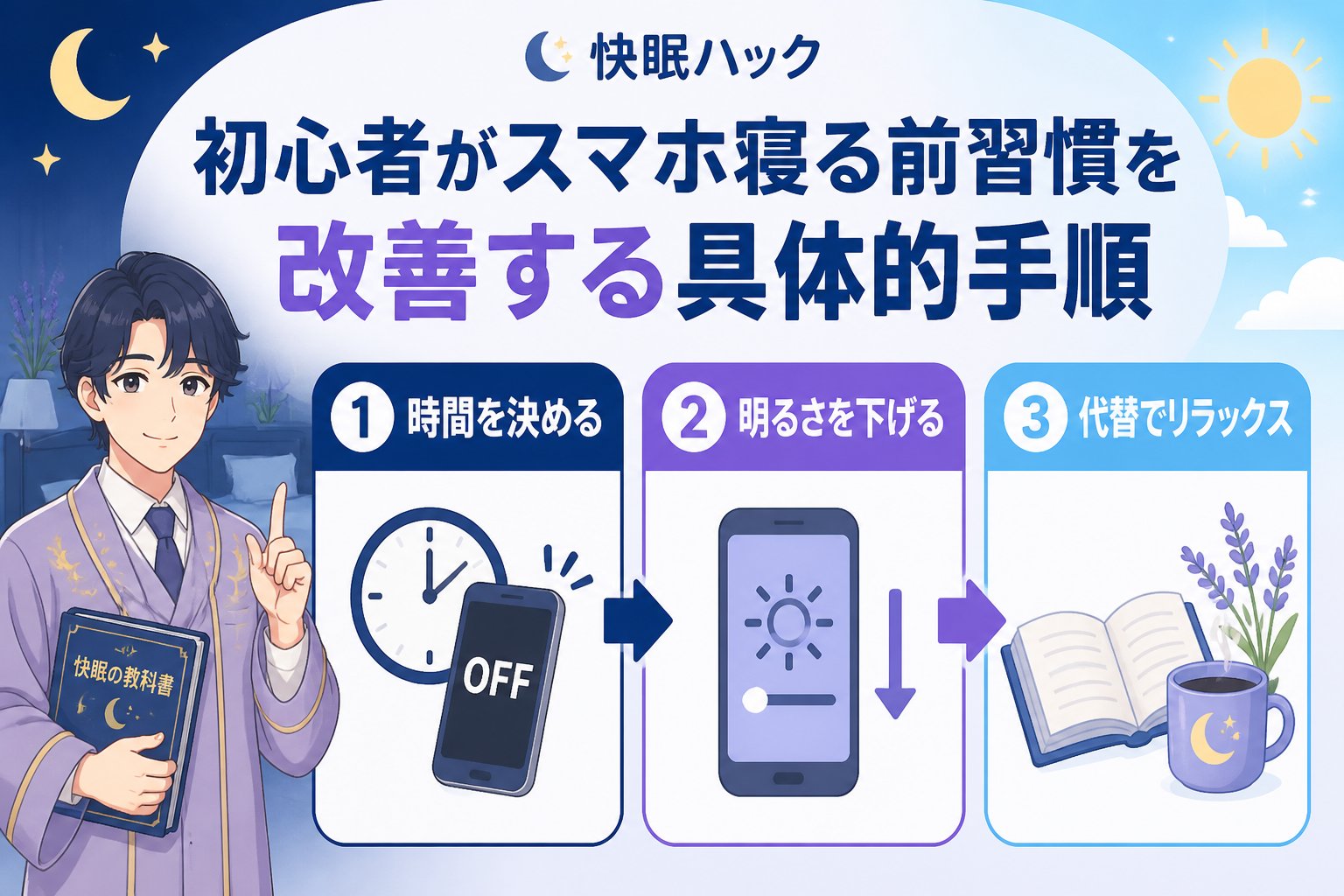 快眠グッズ 快眠のために初心者がスマホ寝る前習慣を改善する具体的手順
