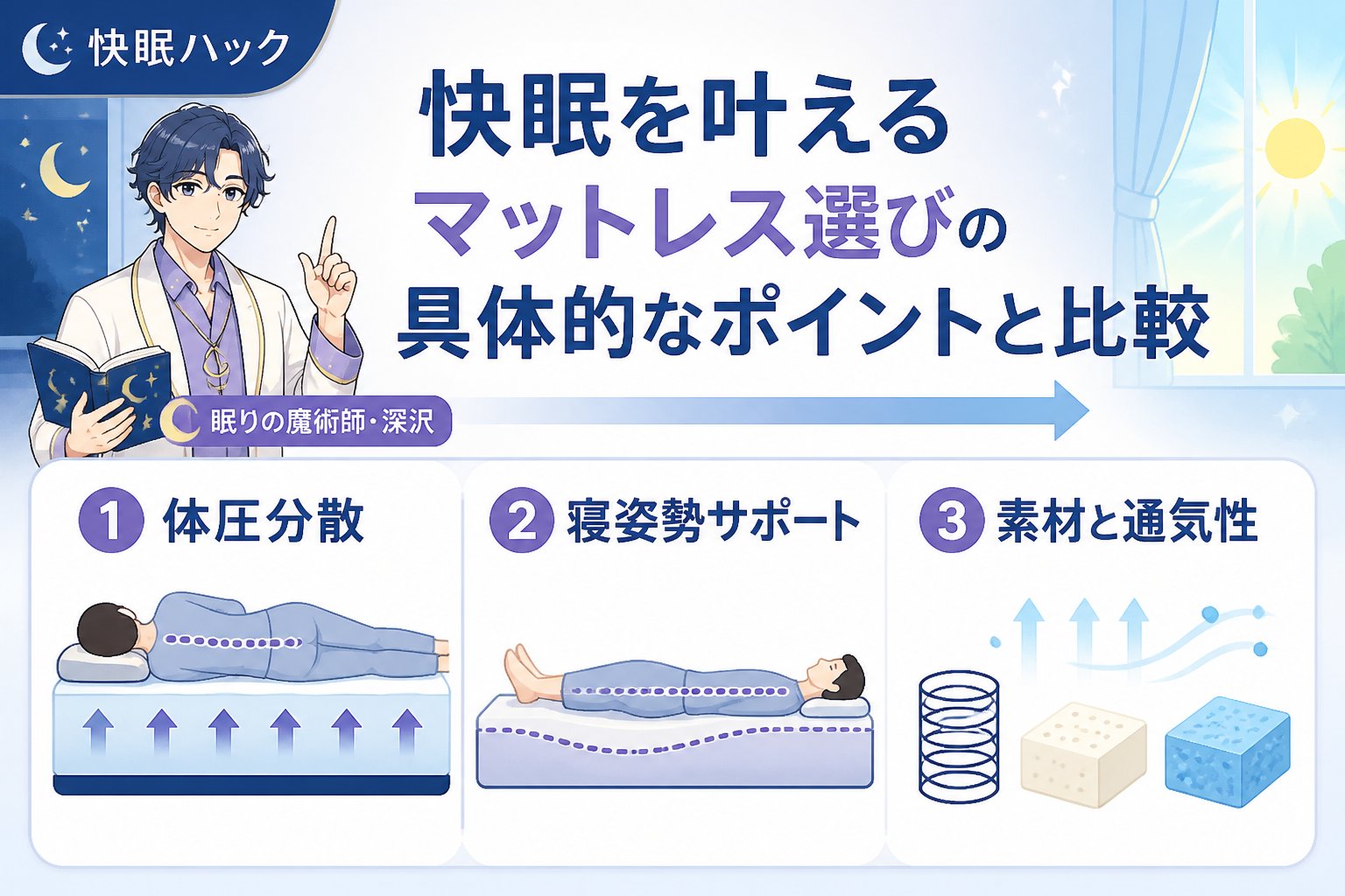 マットレス・快眠 快眠を叶えるマットレス選びの具体的なポイントと比較