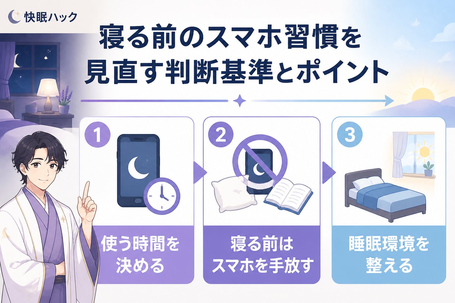 快眠グッズ 寝る前のスマホ習慣を見直す判断基準とポイント