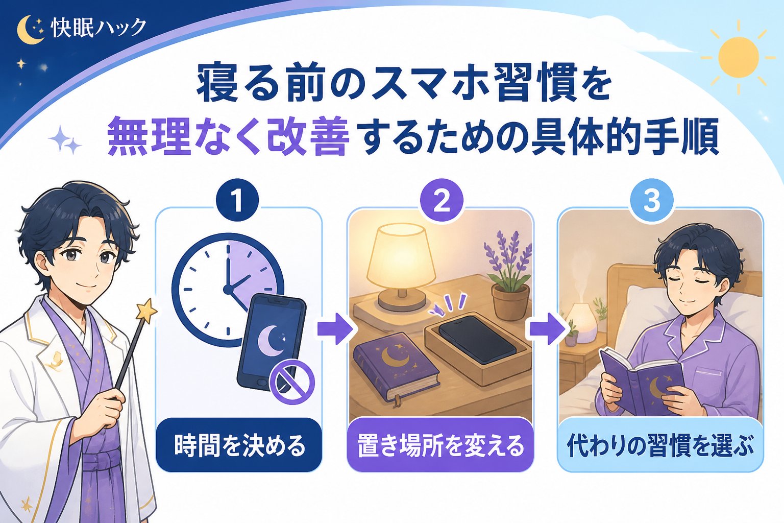 快眠グッズ 寝る前のスマホ習慣を無理なく改善するための具体的手順