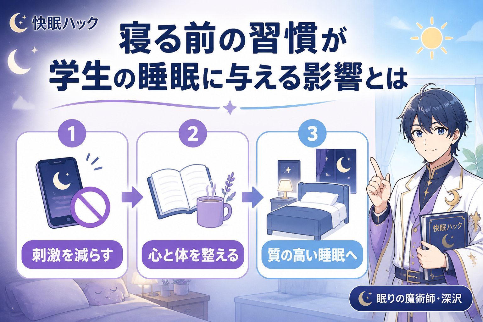 快眠グッズ 寝る前の習慣が学生の睡眠に与える影響とは