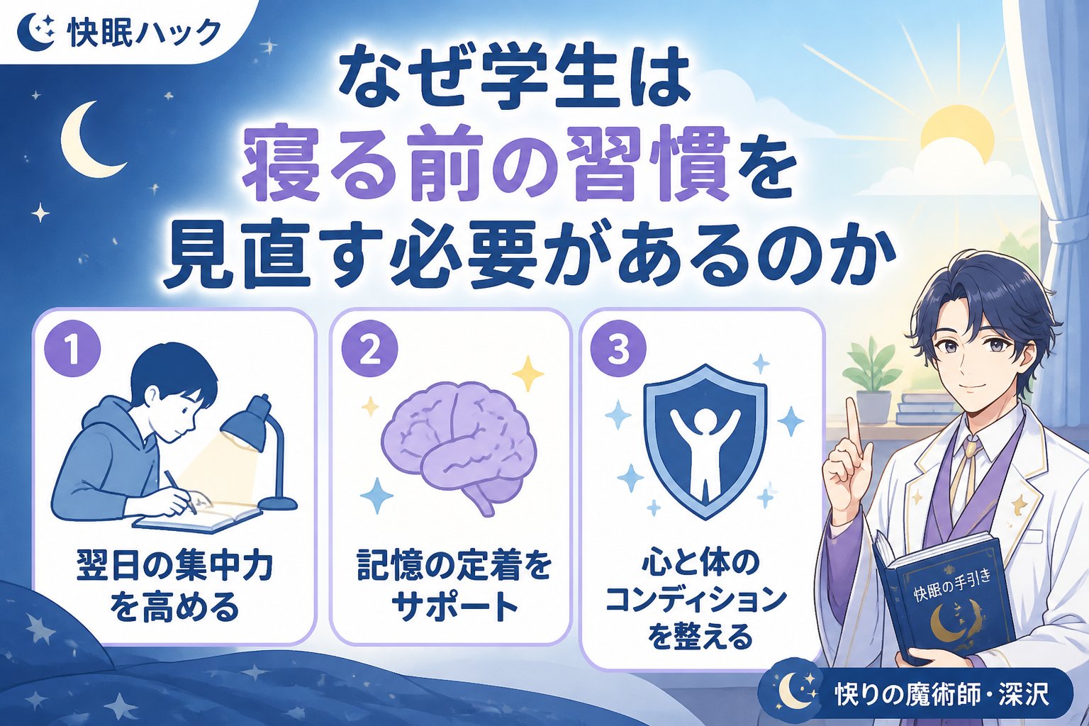 快眠グッズ なぜ学生は寝る前の習慣を見直す必要があるのか