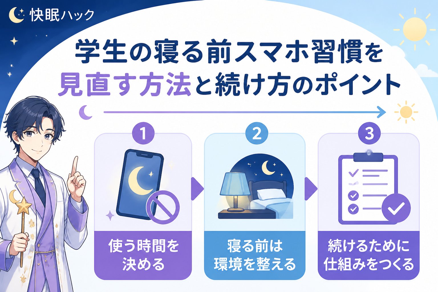 快眠グッズ 寝る前のスマホ利用が学生の睡眠に与える影響とは？
