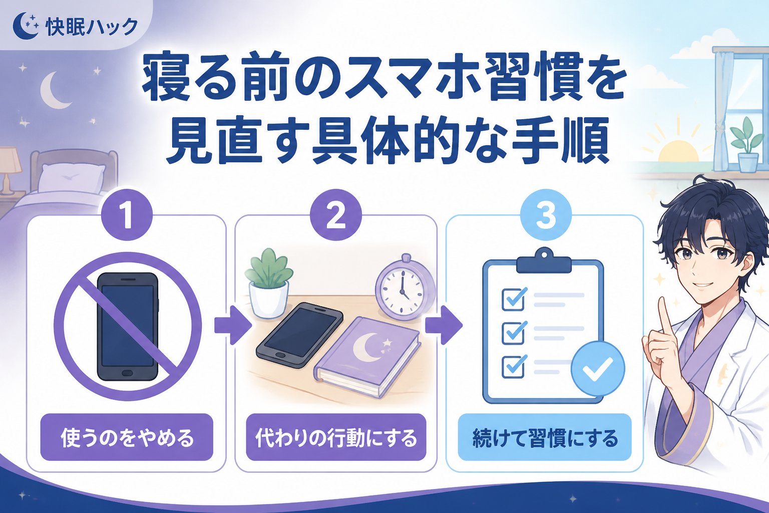 快眠グッズ 寝る前のスマホ習慣を見直す具体的な手順