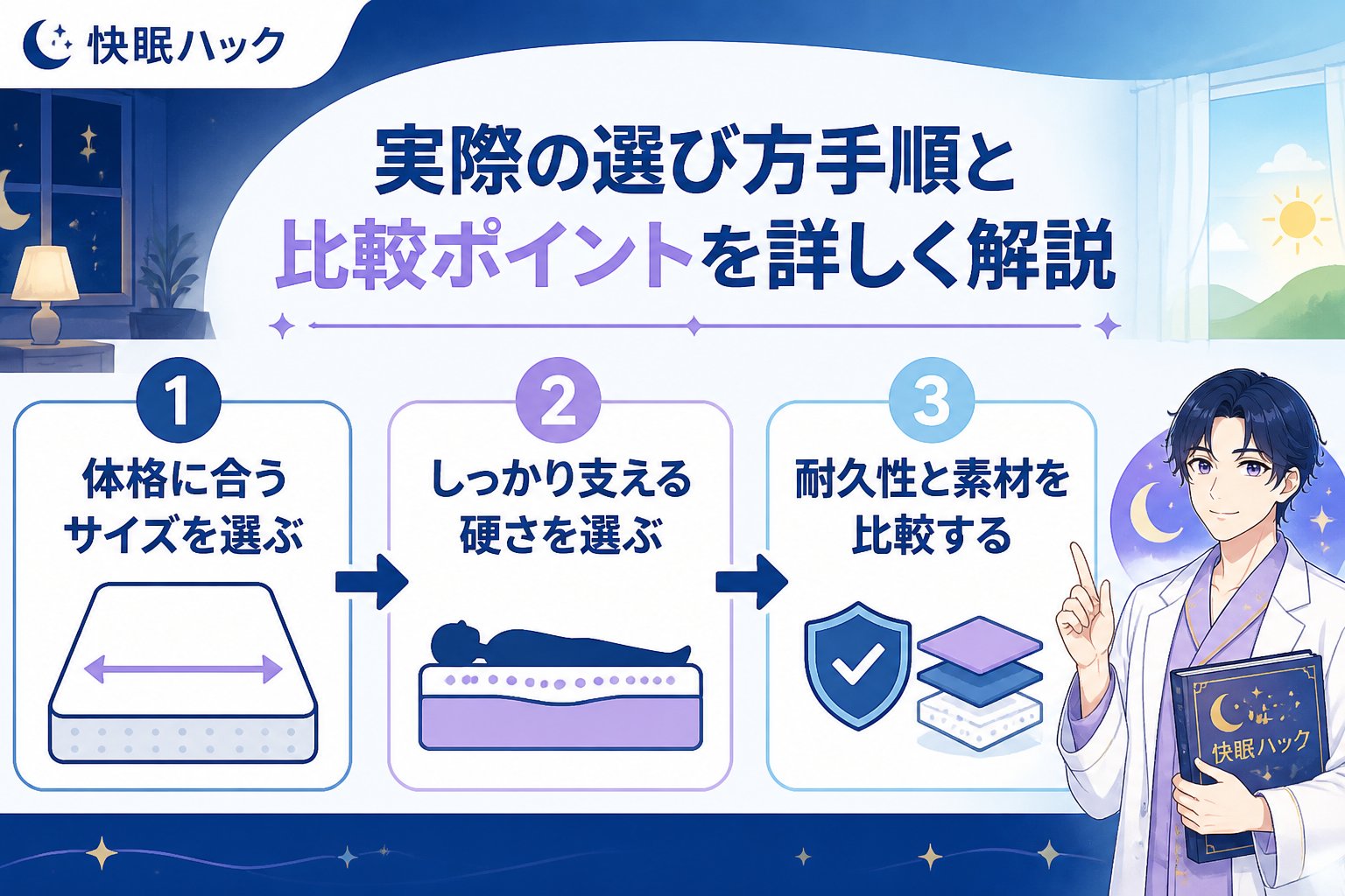 マットレス 実際の選び方手順と比較ポイントを詳しく解説