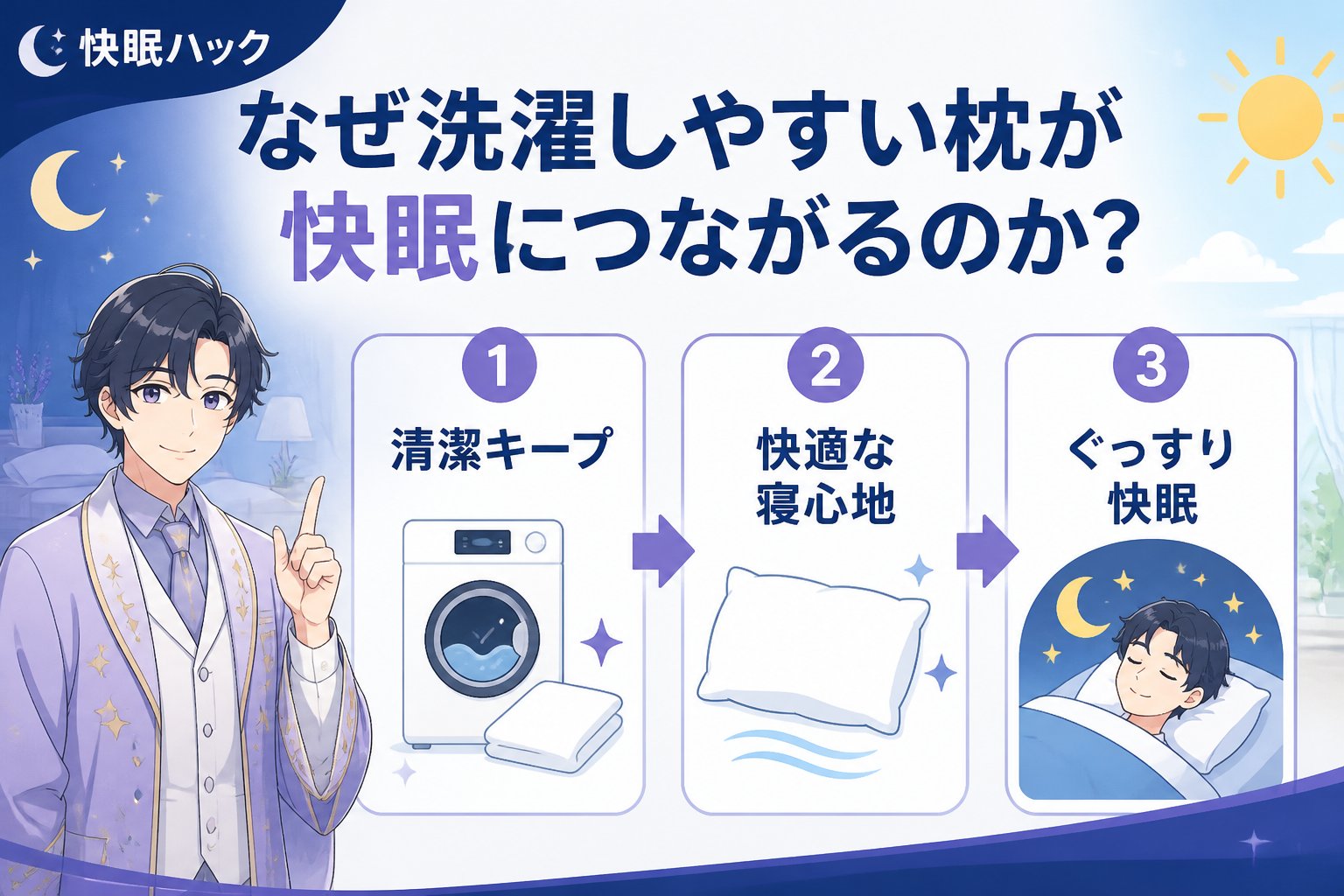 寝具 なぜ洗濯しやすい枕が快眠につながるのか？